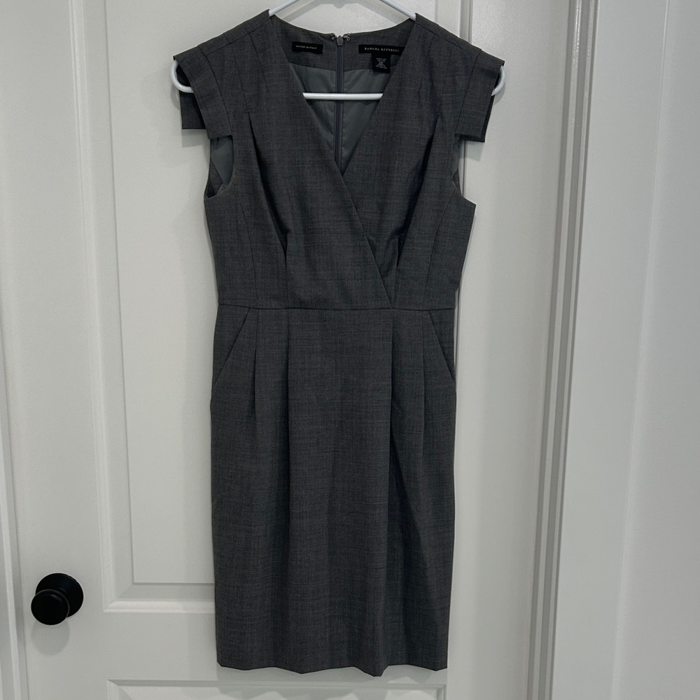 Banana Republic Charcoal Workwear Dress